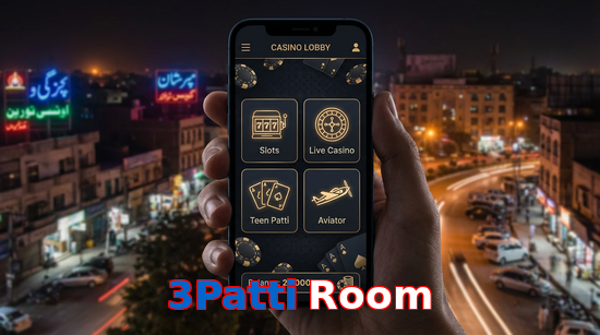 Main screen of 3Patti Room app page for PK players