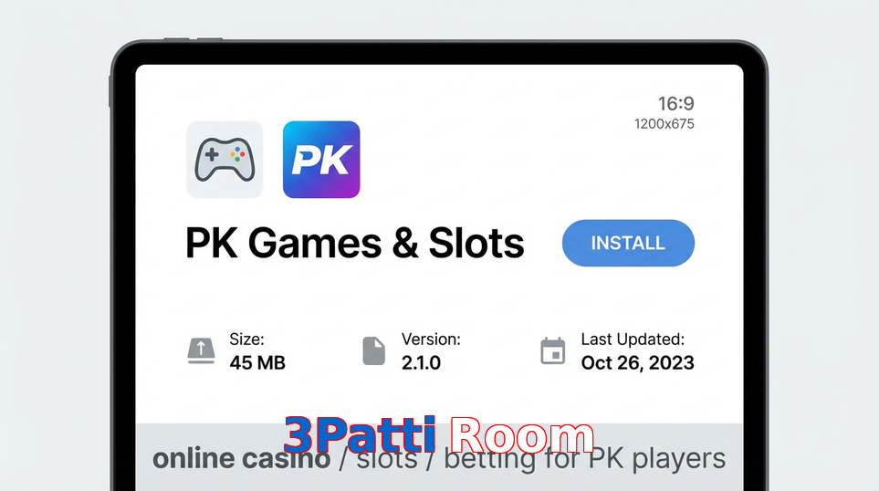 Game list for 3Patti Room gameapk section