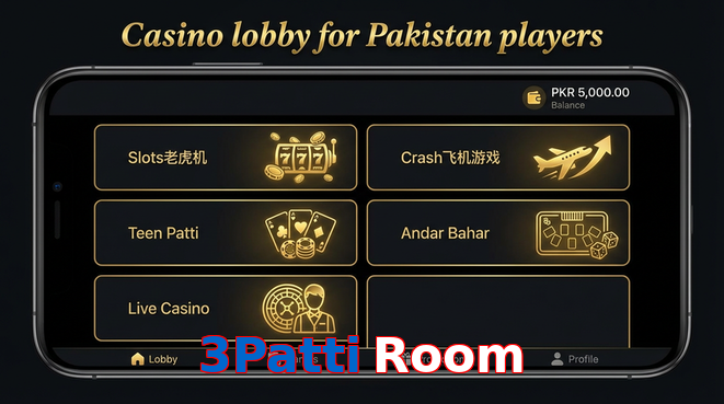 Lobby view of 3Patti Room for Pakistan users